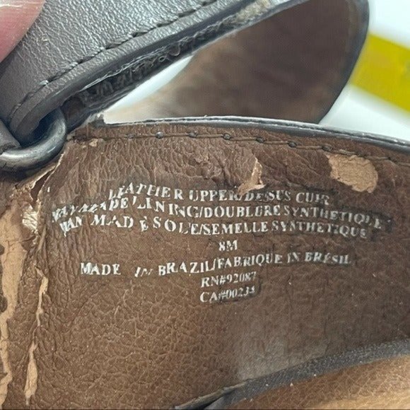 Sacks Fifth Avenue Heels Block Sandals #8 - Picture 8 of 9